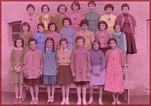 ECOLE JEAN MACE FILLES 1958 CM2 MELLE FERRY